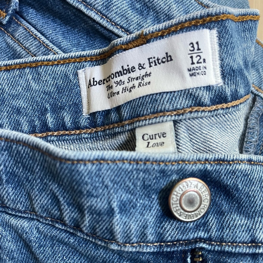 Abercrombie & Fitch Women's Classic Blue Straight Leg Jeans